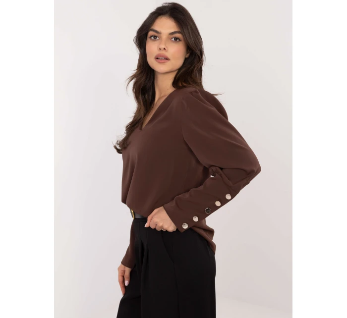 Blúzka MI BZ M721.38 tmavohnedá
