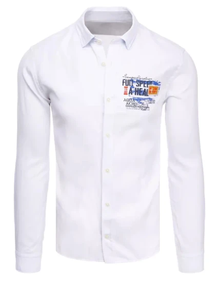 Pánská bílá košile Dstreet model 21966570 - FashionStreet