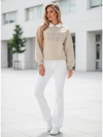 Dámská mikina s potiskem oversize cappuccino Dstreet model 21989123 - FashionStreet
