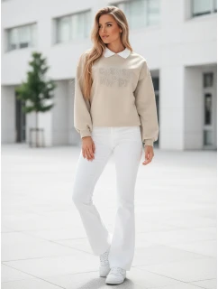 Dámská mikina s potiskem oversize cappuccino Dstreet model 21989123 - FashionStreet