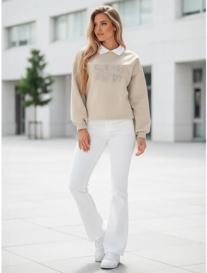 Dámská mikina s potiskem oversize cappuccino Dstreet model 21989123 - FashionStreet