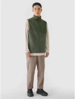 Pánske tričko bez rukávov so stojačikom 4F 4FRAW24TVESM172-43S