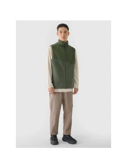 Pánske tričko bez rukávov so stojačikom 4F 4FRAW24TVESM172-43S