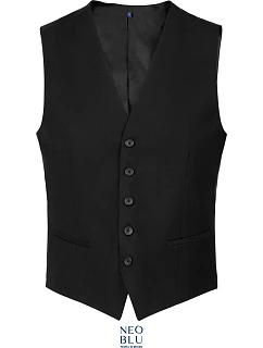 Max Men Pánská vesta model 22500428 deep black - NEOBLU