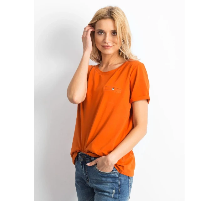 Tričko RV TS 4838.51P tmavo oranžová