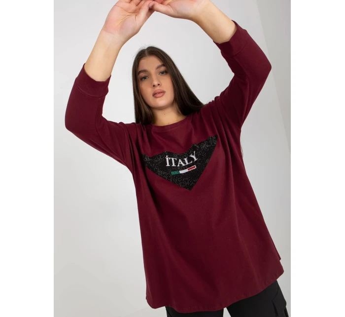 Blúzka VI BZ 2911.82P tmavo fialová