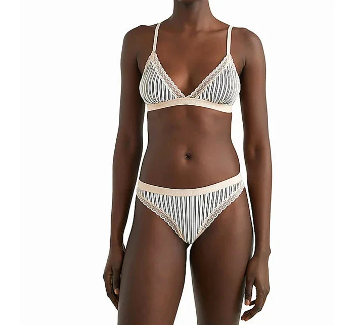 Dámske čipkované tangá s tonálnym logom UW0UW04463-0F8 - Tommy Hilfiger