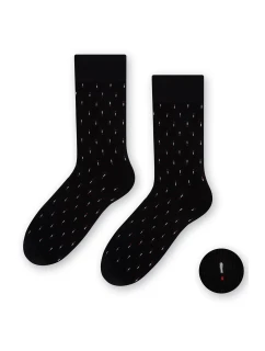 Pánské ponožky model 21780723 černé se vzorem - Steven