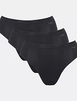 Dámske nohavičky GO Daily Cotton Tai 3P - BLACK - black 0004 - SLOGGI