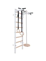 DREVENO-KOVOVÉ GYMNASTICKÉ REBRÍKY S DREVENOU HRAZDOU A PRÍSLUŠENSTVOM BENCHK 221W A204