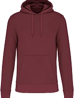 Kariban K 4027 Pánska ekologická mikina s kapucňou 20.4027 wine