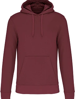 Kariban K 4027 Pánska ekologická mikina s kapucňou 20.4027 wine