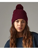 B 426 Originální čepice s bambulí model 22481786 burgundy - Beechfield B 426 Originální čepice s bambulí model 22481786 burgundy - Beechfield