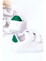 Dziecięce Tenisówki Na Rzepy Biało-Zielone California Dziecięce Tenisówki Na Rzepy Biało-Zielone California
