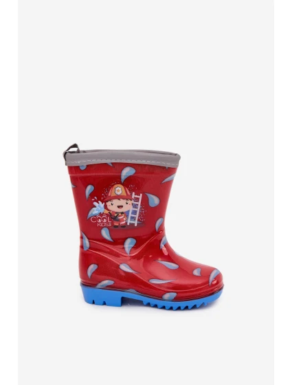 Dětské holínky hasič červené Breezly Dětské holínky hasič červené Breezly