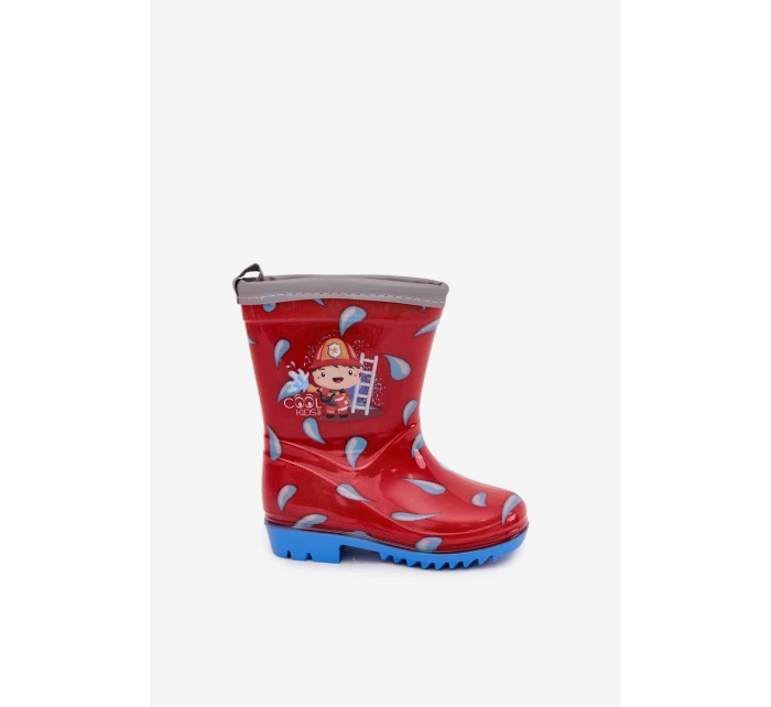 Dětské holínky hasič červené Breezly Dětské holínky hasič červené Breezly