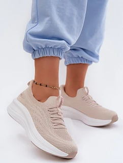 Materiálové Sportovní Boty Dámské SlipOn  Béžové model 22133424 - Kobbo