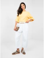 Sweter IT SW model 21958679 ciemny żółty - FPrice Sweter IT SW model 21958679 ciemny żółty - FPrice