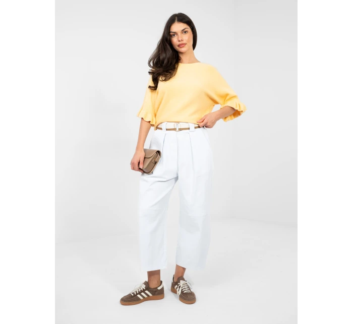 Sweter IT SW model 21958679 ciemny żółty - FPrice Sweter IT SW model 21958679 ciemny żółty - FPrice