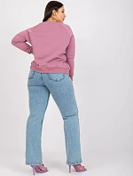 Mikina RV BL 6326.02X tmavo ružová