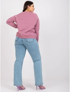 Mikina RV BL 6326.02X tmavo ružová