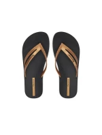Dámske žabky Bossa Soft V Fem W 82840-AQ444 Black with Gold - Ipanema Dámske žabky Bossa Soft V Fem W 82840-AQ444 Black with Gold - Ipanema