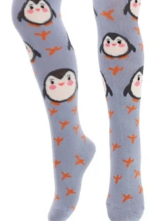 KIDDY - Vzorované pančuchy 2-6 ročné dievčatá' MODRÁ 116-122