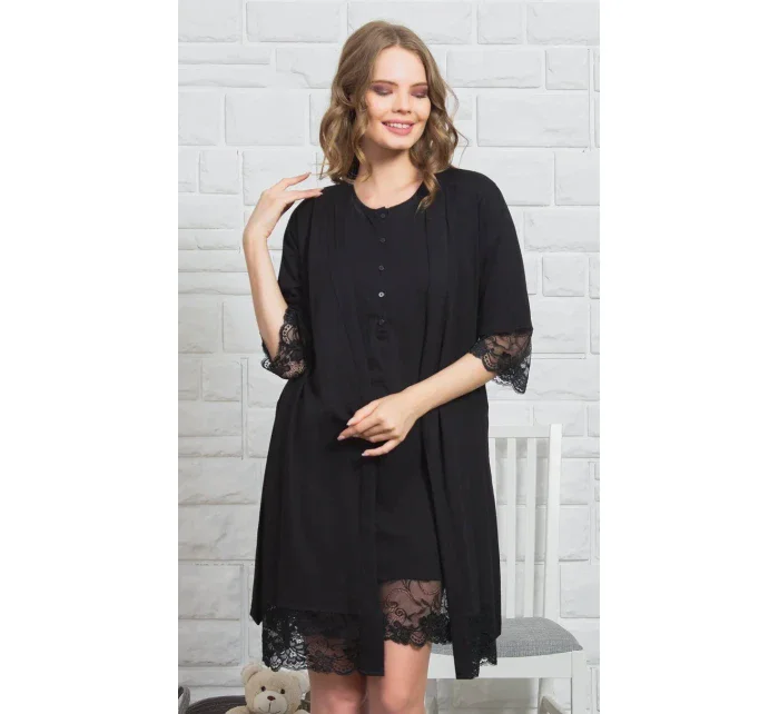 Dámský župan s noční košilí model 14547073 - Vienetta Secret