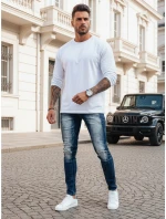 Pánske tmavomodré džínsové nohavice FashionStreet UX3993