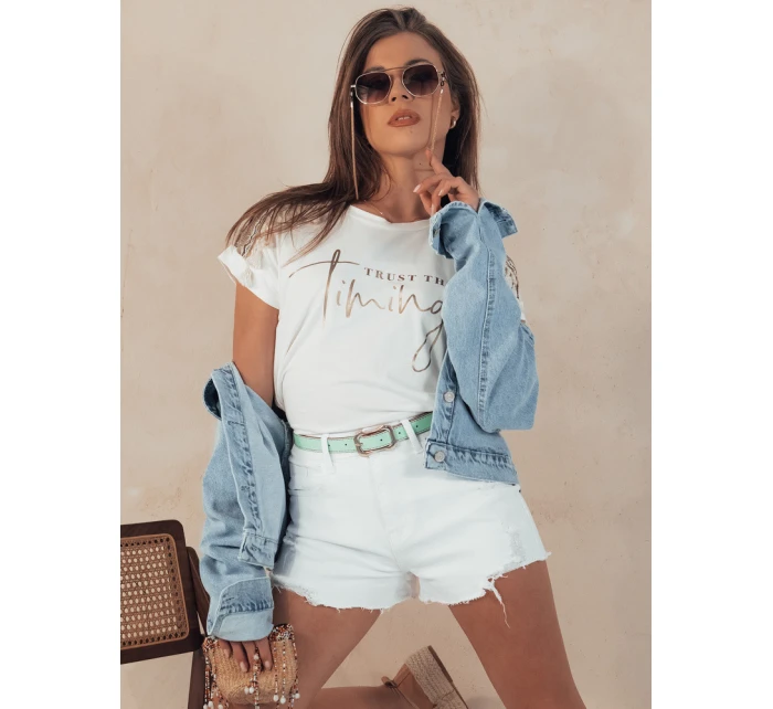 Dámské džínové šortky FRESH LOOK bílé model 21977814 - Dstreet