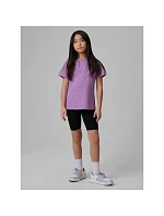 Dievčenské jednofarebné tričko 4F 4FJRSS26TTSHF3554-12S deti