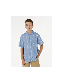 Chlapčenská košeľa RIP CURL Eternal Shred Ss Shirt-Boy, modrá