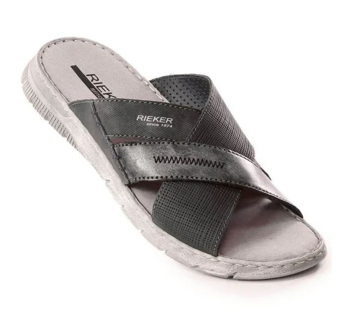 Pohodlné žabky M model 19373050 grey - Rieker