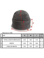 RC Fleecová čepice s širokou manžetou 28. red model 22424850 - Result Headwear