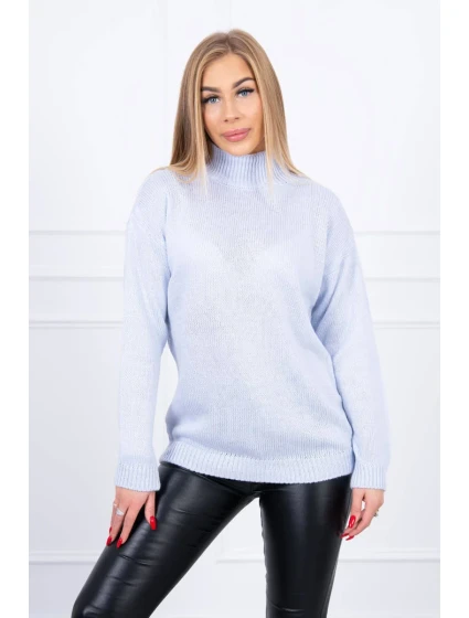Polovičný sveter s rolákom modrý Polovičný sveter s rolákom modrý
