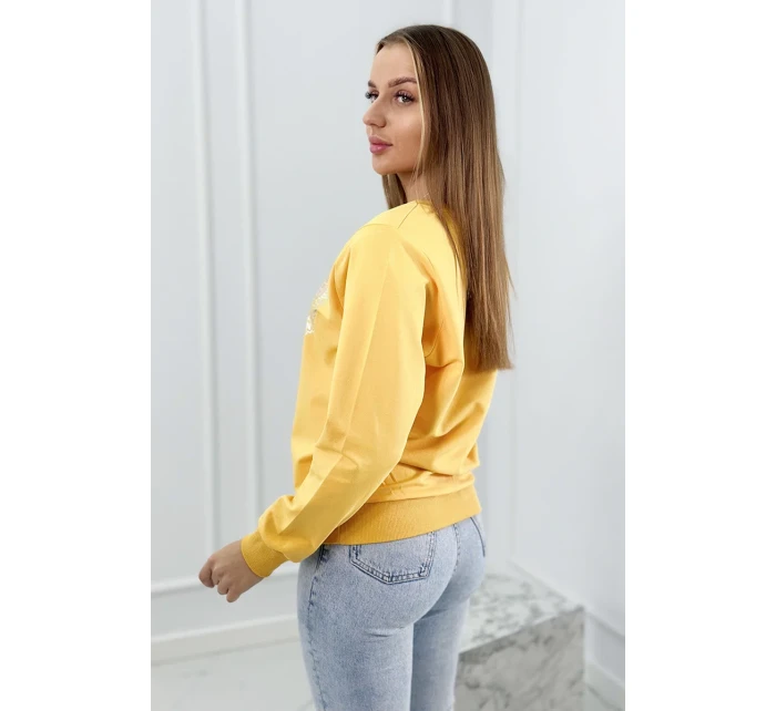 Mikina s potiskem hořčice