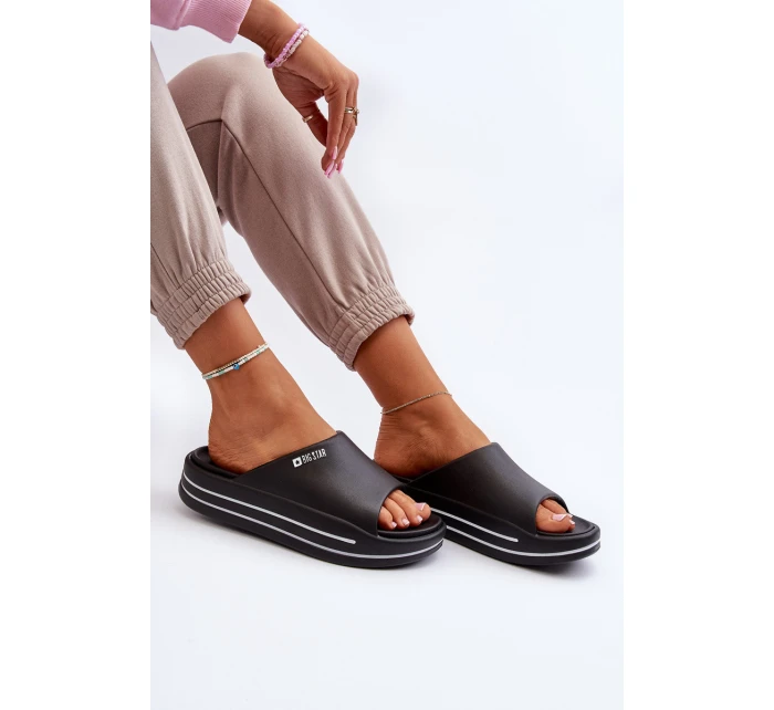 Dámské sandály na platformě Big Star model 21652623 černé - Big Star Shoes Dámské sandály na platformě Big Star model 21652623 černé - Big Star Shoes