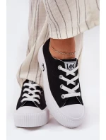 Trampki Damskie Na Platformie LEE ISLA C WOMEN LOW 50251001 Czarne