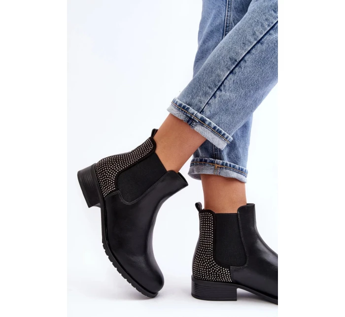 Dámske členkové topánky M679 model 190203 Black - ERYNN Dámske členkové topánky M679 model 190203 Black - ERYNN