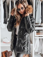 Dámska bunda LANE black FashionStreet TY4049 Dámska bunda LANE black FashionStreet TY4049