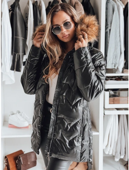 Dámska bunda LANE black FashionStreet TY4049 Dámska bunda LANE black FashionStreet TY4049