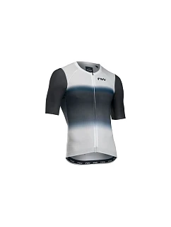 Cyklistické tričko NORTHWAVE Blade Air Jersey S/s, bílo-černé