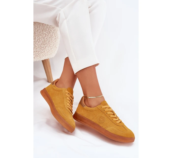 Dámské Semišové Tenisky Big Star model 21703168 HIPOLY SYSTEM Žluté - Big Star Shoes Dámské Semišové Tenisky Big Star model 21703168 HIPOLY SYSTEM Žluté - Big Star Shoes