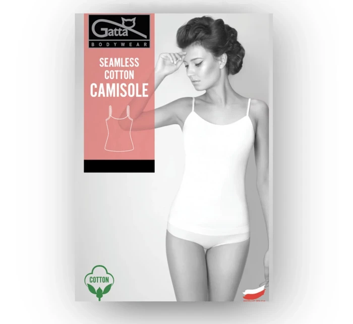 Dámska košieľka Seamless cotton camisole 2405s Biela - GATTA