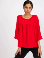 Dámská halenka CHA BZ model 20776219 Červená - FPrice Dámská halenka CHA BZ model 20776219 Červená - FPrice