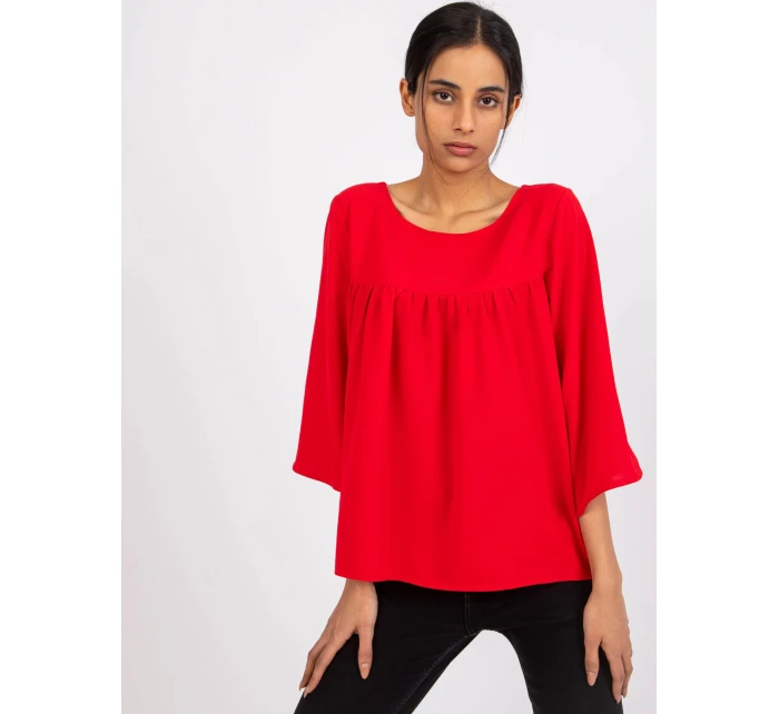 Dámská halenka CHA BZ model 20776219 Červená - FPrice Dámská halenka CHA BZ model 20776219 Červená - FPrice