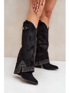 Čižmy na podpätku model 204658 Step in style