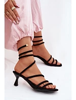 Sandále na podpätku model 227451 Krok vo veľkom štýle