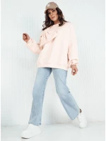 Dámska nadrozmerná mikina BOWLOOP peach FashionStreet BY1261