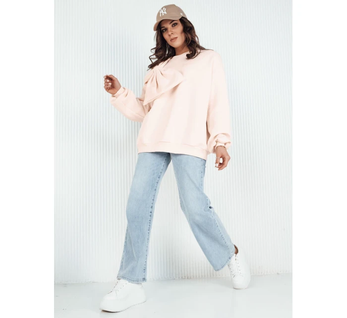 Dámska nadrozmerná mikina BOWLOOP peach FashionStreet BY1261